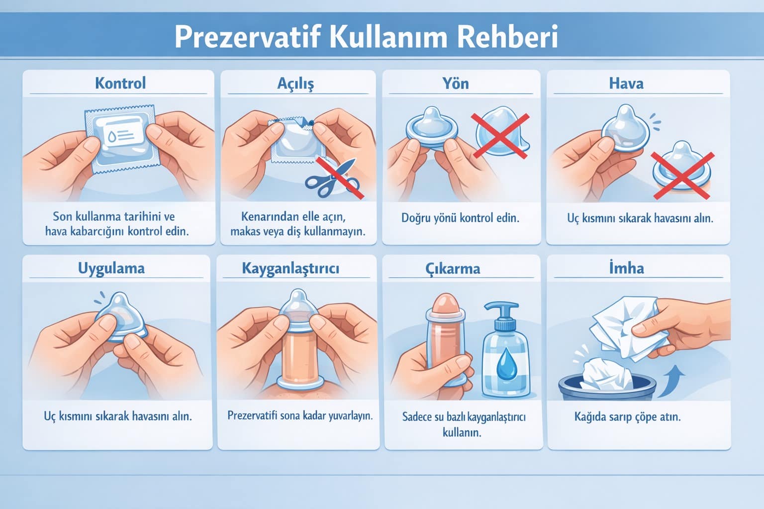 prezervatif kullanım rehberi